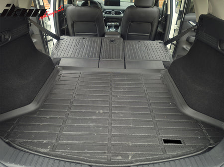 Fits 17-25 Mazda CX-5 TPE Waterproof Rear Cargo Trunk Seat Back Protector Mats