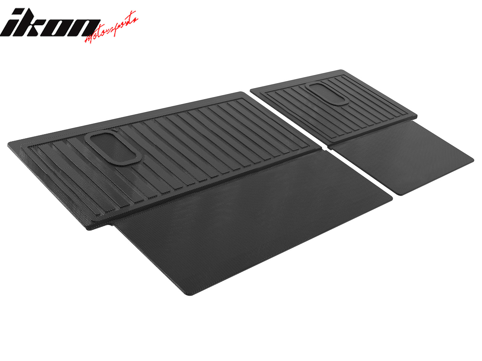 IKON MOTORSPORTS TPE Backrest Mats, Compatible with 2025-2026 Mazda CX-70 & CX-70 PHEV, All Weather Rear Seat Back Mat Cover Protector, Black 2PCS