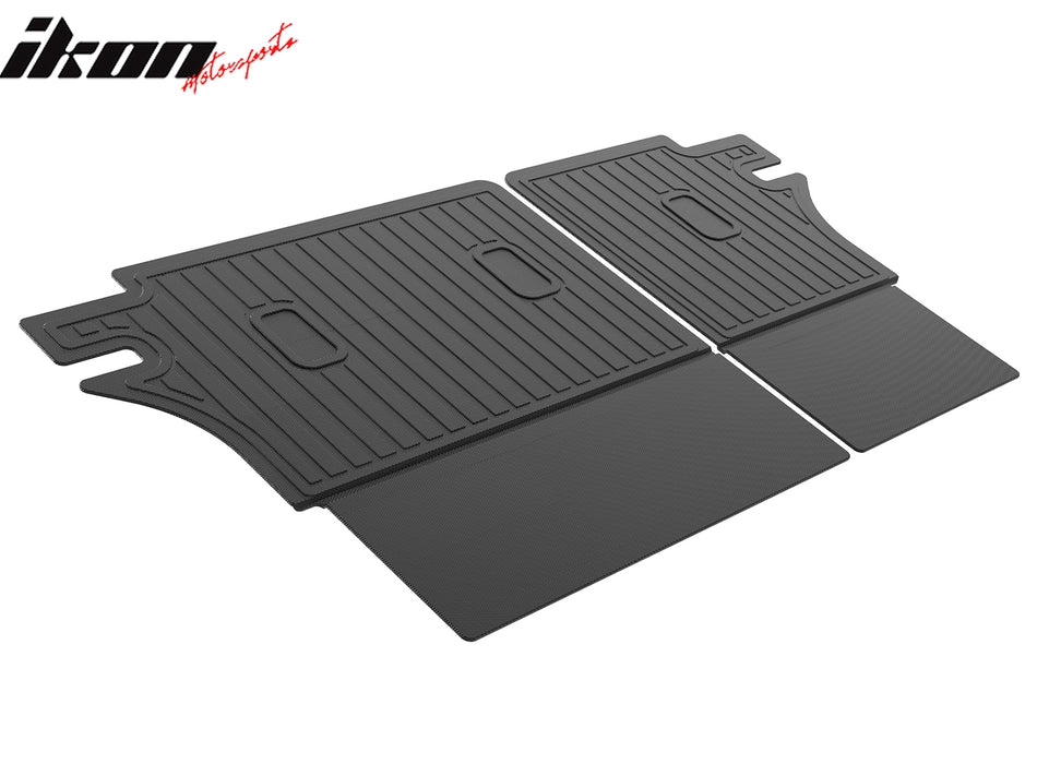 IKON MOTORSPORTS TPE Backrest Mats, Compatible with 2025-2026 Nissan Murano, All Weather Rear Seat Back Mat Cover Protector, Black 2PCS