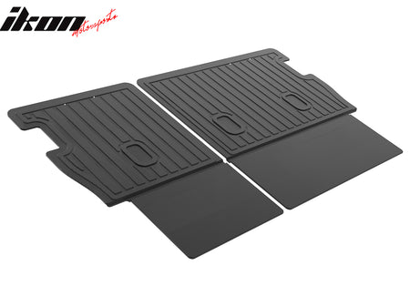IKON MOTORSPORTS TPE Backrest Mats, Compatible with 2025-2026 Volvo EX30, All Weather Rear Seat Back Mat Cover Protector, Black 2PCS