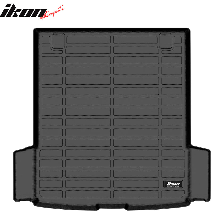 Trunk Mats Cargo Liner for Audi e-tron GT & RS e-tron GT 2022-2024 & S e-tron GT 2025-2026 & Porsche Taycan 2020-2026 Black TPE