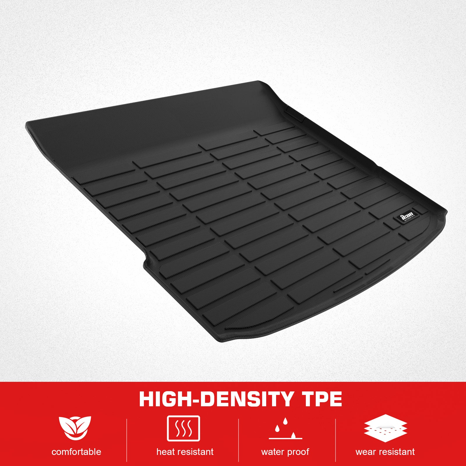 Fits 25-26 Audi Q6 SQ6 e-tron TPE All Weather Rear Cargo Area Trunk Tray Mats