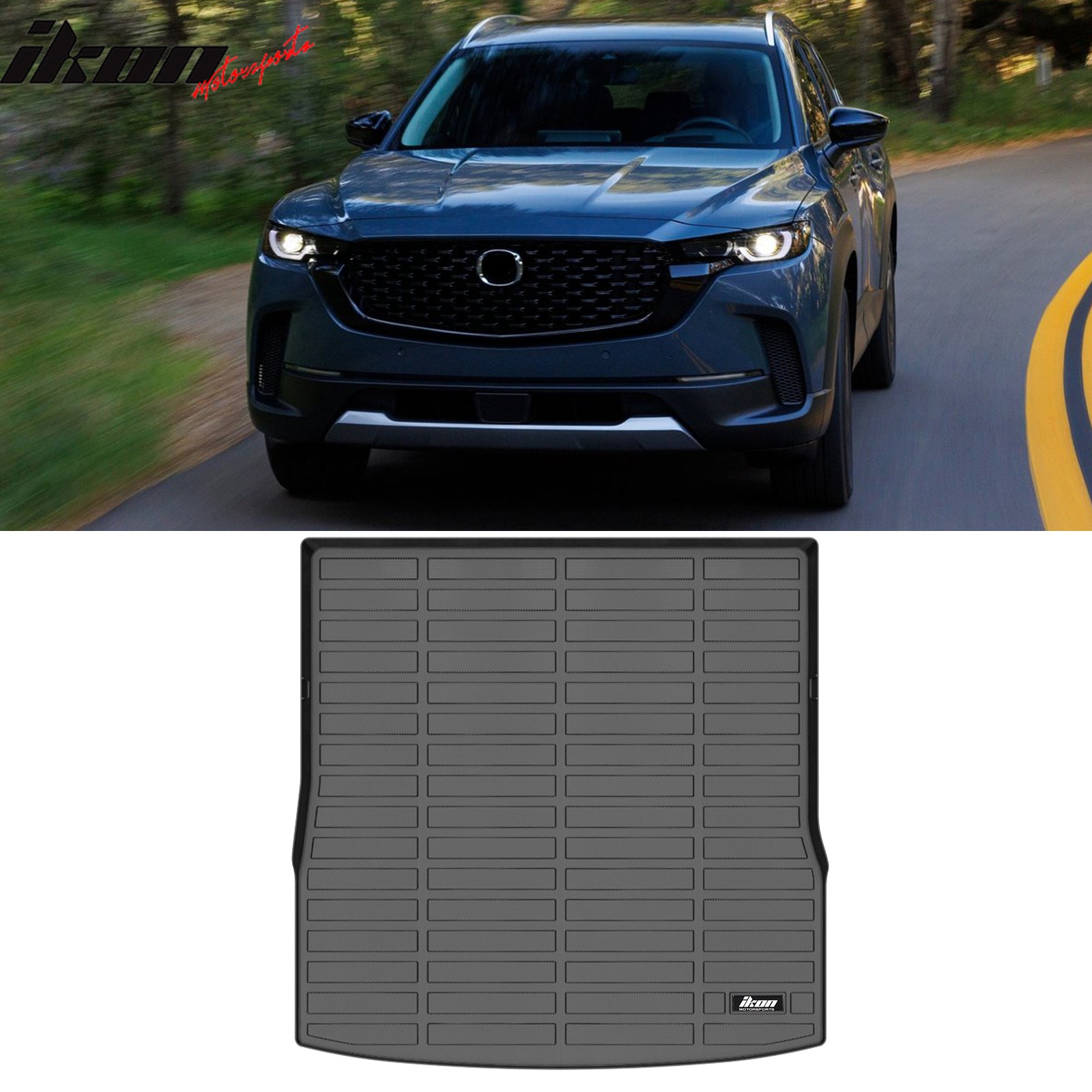 Fits 23-25 Mazda CX-50 3D Molded TPE Rear Trunk Mat Cargo Liner Pad +Cargo Cover