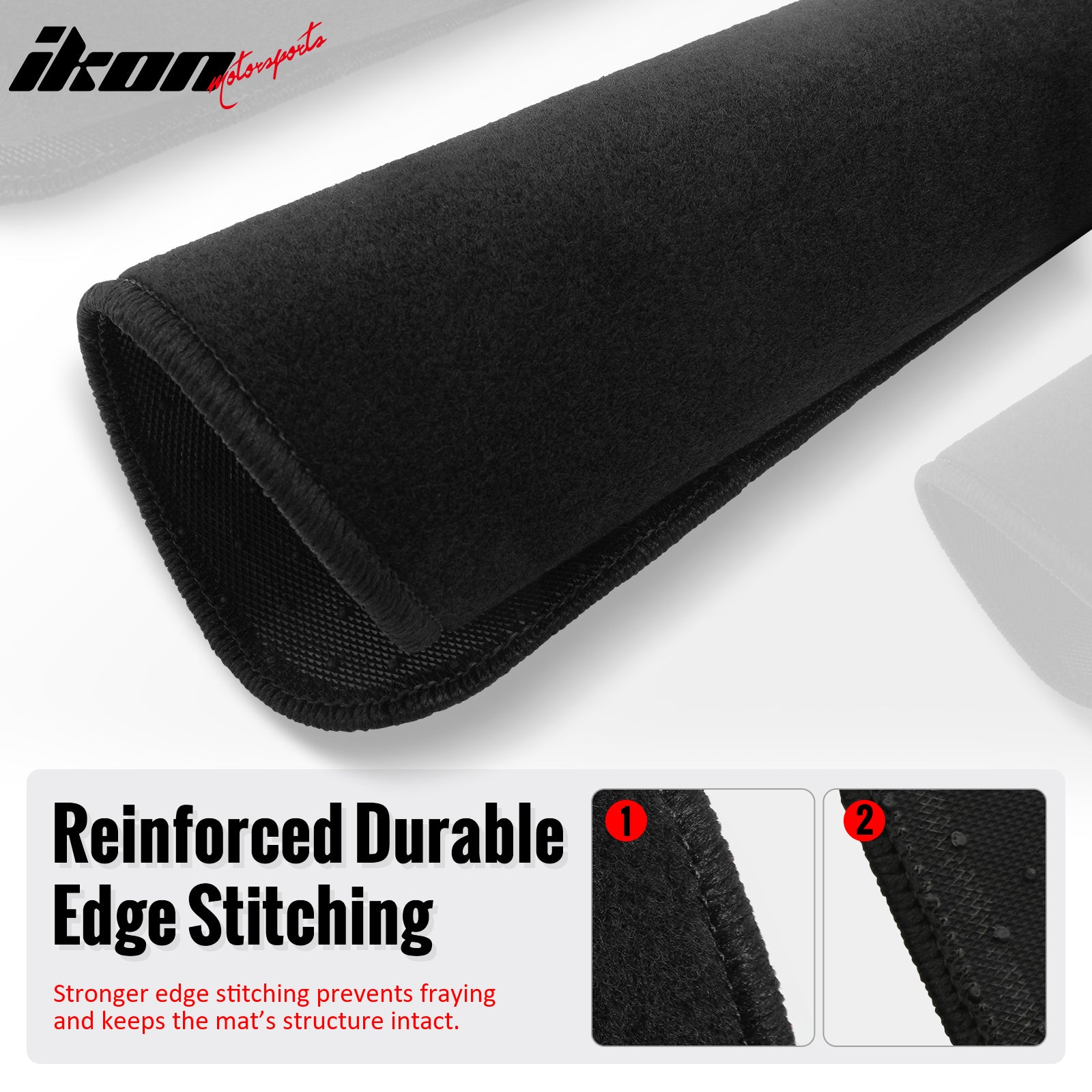 Fit 2010-2012 Toyota 4Runner Nylon Car Floor Mat OEM Fitment Style Black
