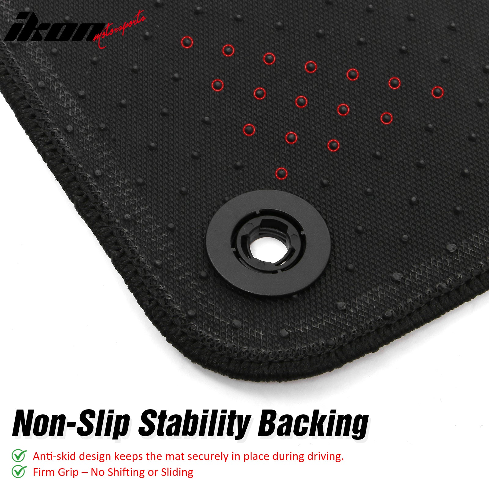 Fits 10-12 Toyota 4Runner Anti-Slip First Second Row Floor Mats Carpet Nylon 4PC