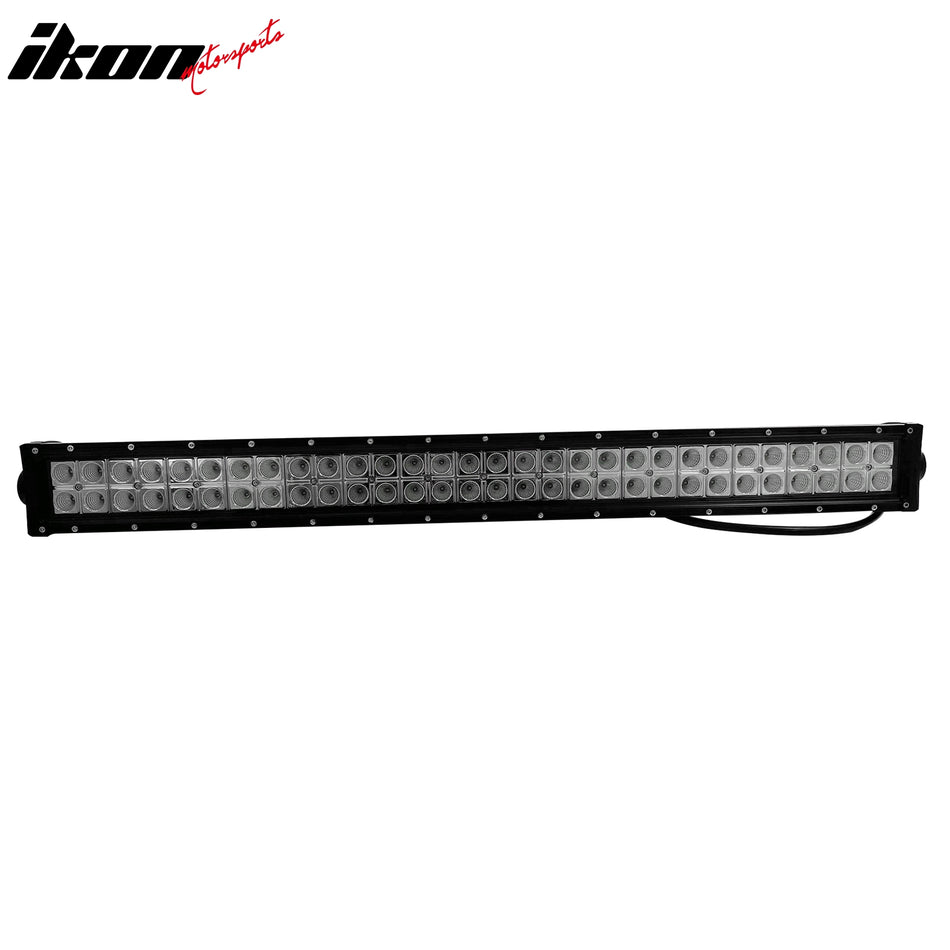 31" 180W 60 LED Light Bar Dual Row Spot Flood Combo Offroad Driving