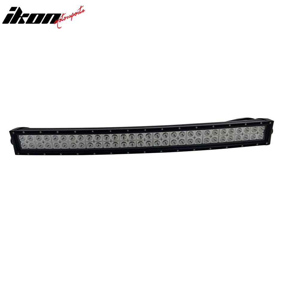 31" 180W 60 LED Light Bar 2 Rows 30 Degree Flood Universal Truck SUV