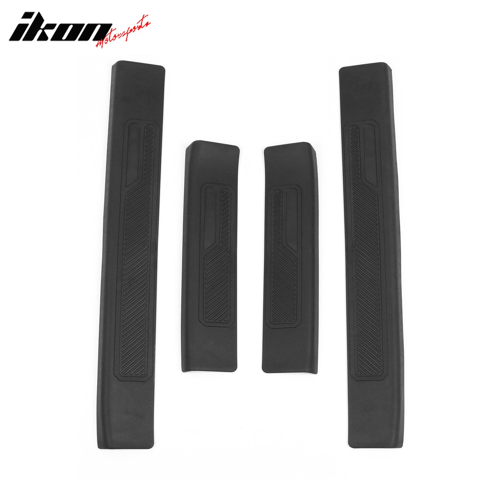 Fits 21-24 Ford Bronco 4 Door Black TPE Door Edge Guard Sill Protector Cover 4PC