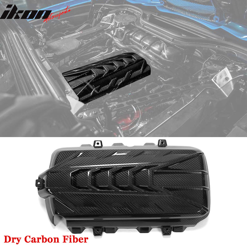 2020-2025 Chevy Corvette C8 6.2L LT2 Engine Cover Dry Carbon Fiber