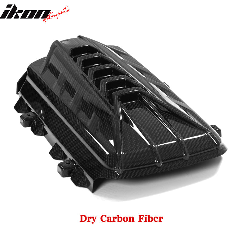 Fits 20-25 Chevy Corvette C8 6.2L LT2 Engine Cover Dry Carbon Fiber Gloss Black