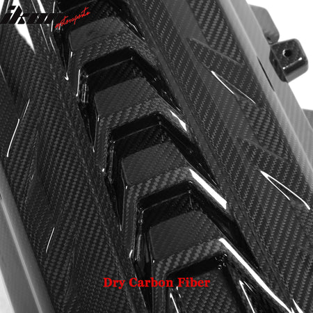 Dry Carbon Fiber Fits 20-25 Chevy Corvette C8 6.2L LT2 Engine Cover Gloss Black