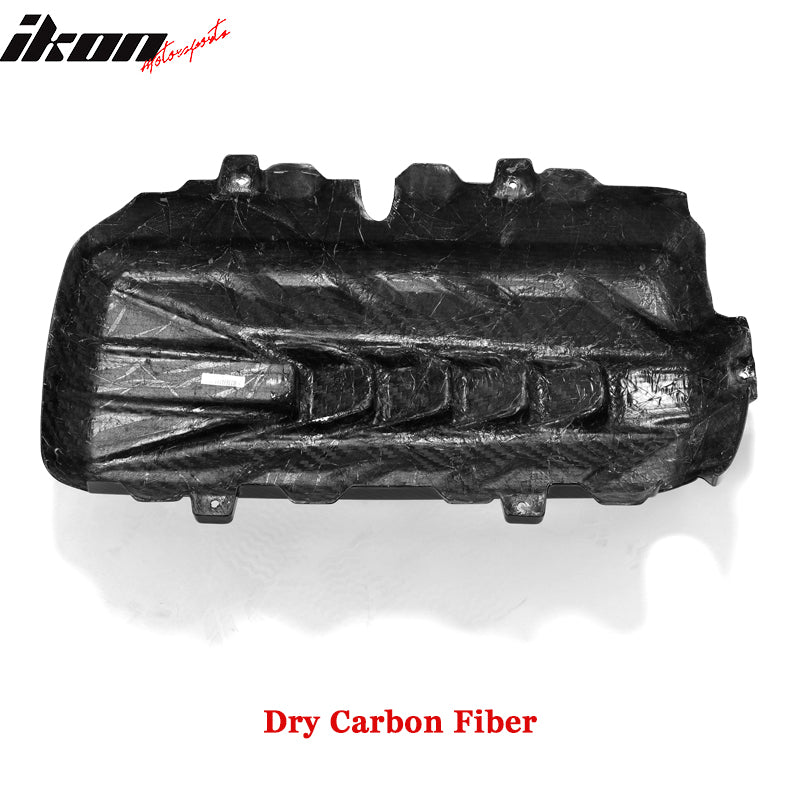 Dry Carbon Fiber Fits 20-25 Chevy Corvette C8 6.2L LT2 Engine Cover Gloss Black