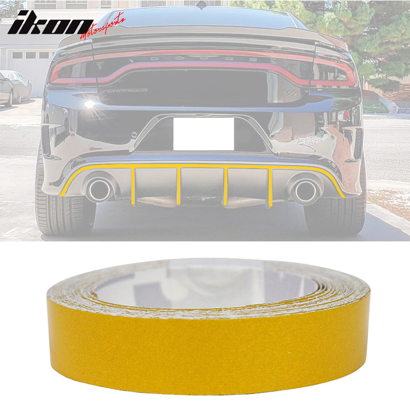 Reflective Stickers for Universal 1.5CMx5M Yellow 3M Vinyl Pinstripe Safety Warning Tape