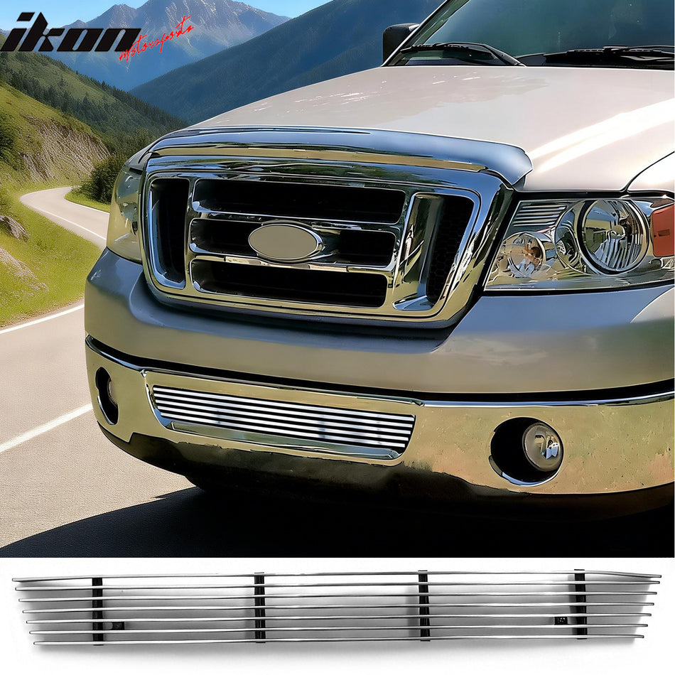 2006-2007 Ford F-150 Billet Style Chrome Front Bumper Lower Mesh Grille Grill