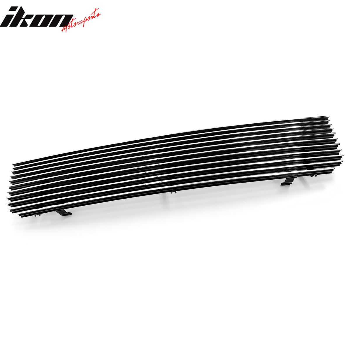 IKON MOTORSPORTS Front Upper Insert Grille, Compatible with 1993-1997 Ford Ranger, Billet Style Chrome Replacement Front Bumper Hood Grill 1PC