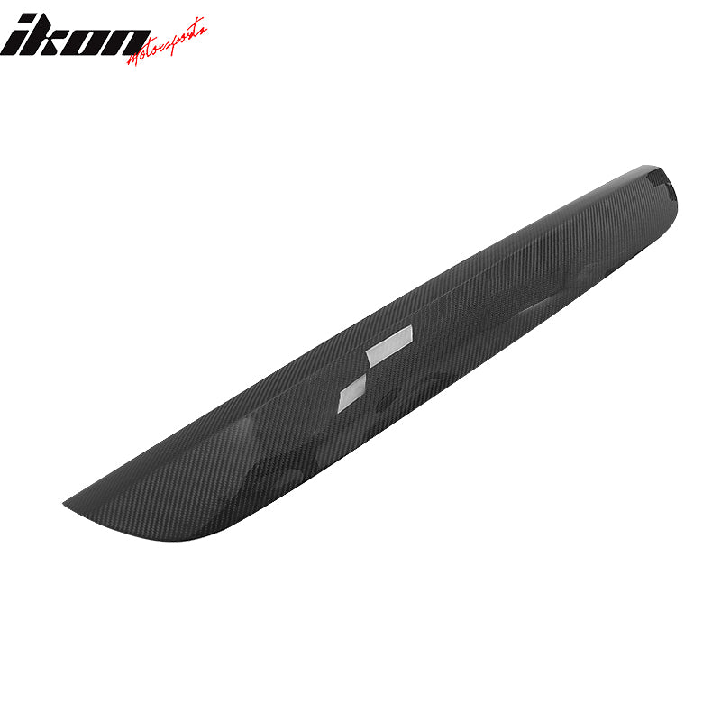 Fit 15-23 Dodge Charger OE Style Front Bumper Face Bar Molding Trim Carbon Fiber