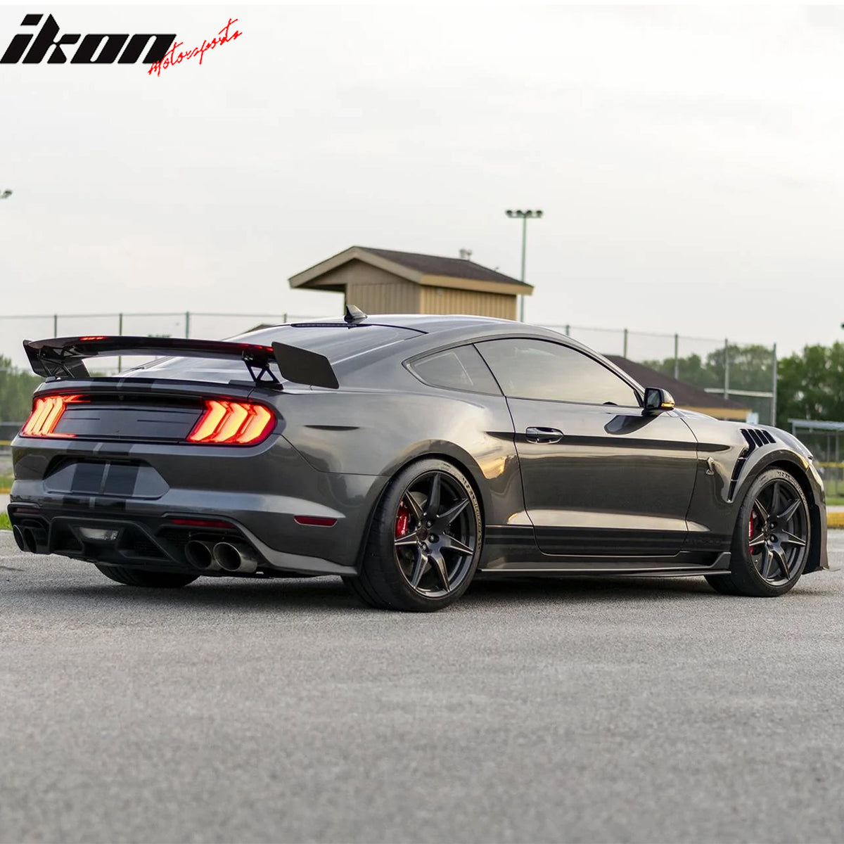 Fits 15-17 Ford Mustang V6/GT GT500KR Style Front Fenders Aluminum Side Panel