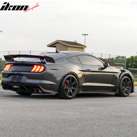 Fits 15-17 Ford Mustang V6/GT GT500KR Style Front Fenders Aluminum Side Panel