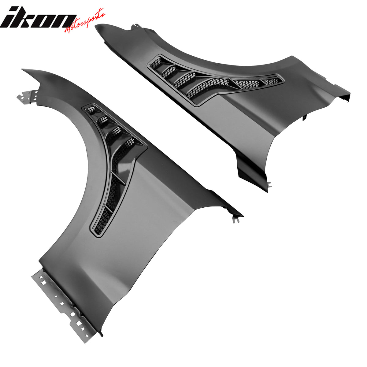 Fits 15-17 Ford Mustang V6/GT GT500KR Style Front Fenders Aluminum Side Panel