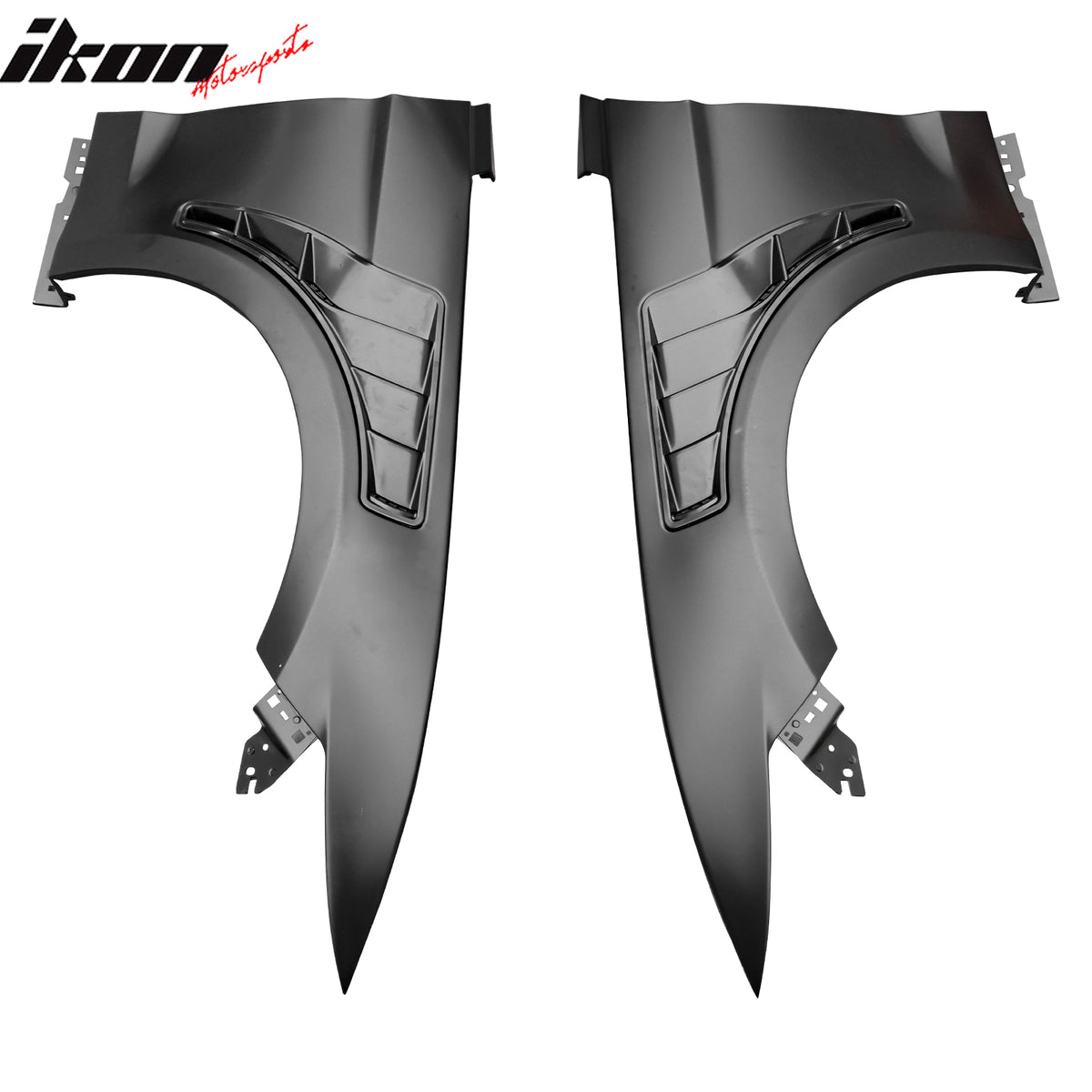 Fits 15-17 Ford Mustang V6/GT GT500KR Style Front Fenders Aluminum Side Panel