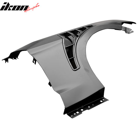 Fits 15-17 Ford Mustang V6/GT GT500KR Style Front Fenders Aluminum Side Panel