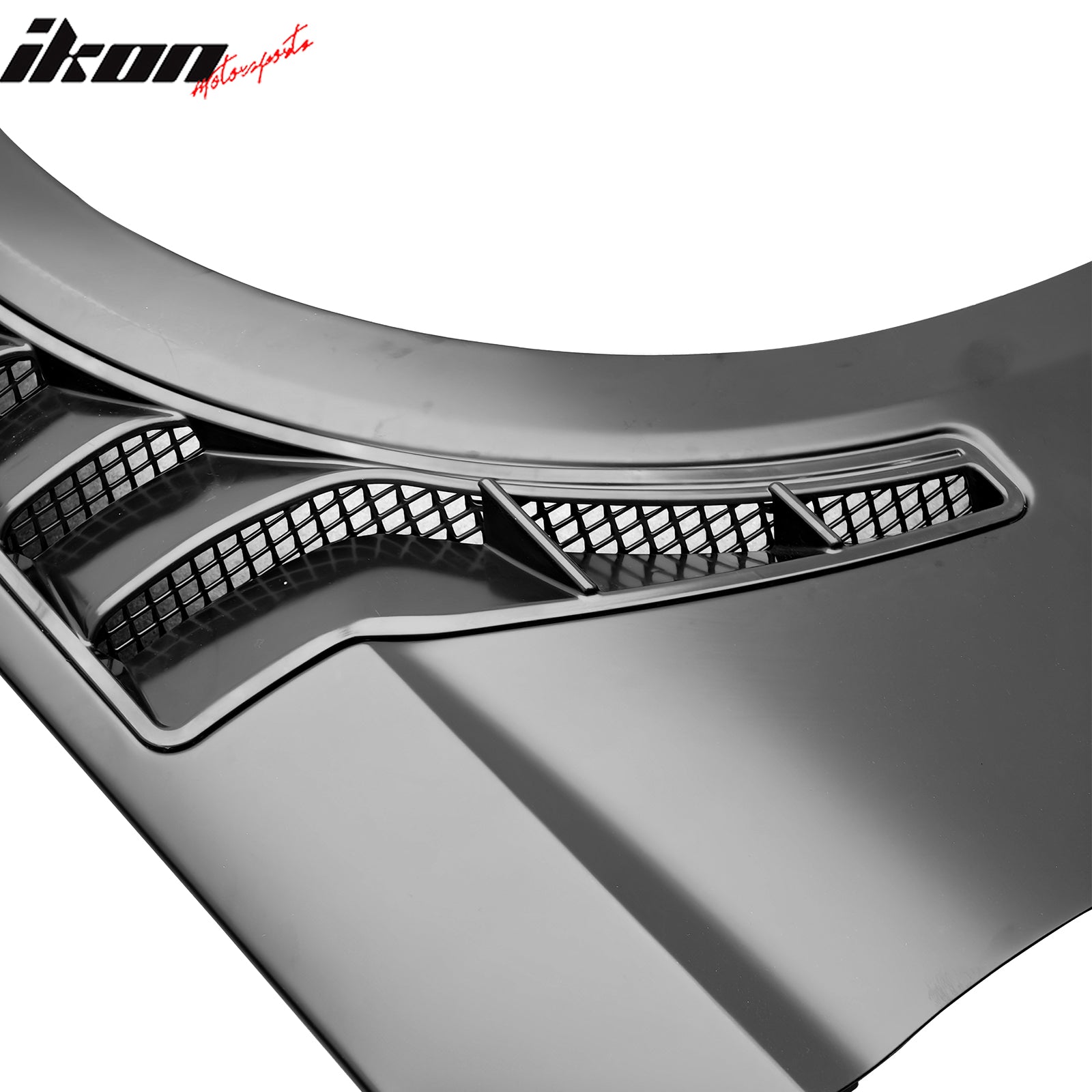 Fits 15-17 Ford Mustang V6/GT GT500KR Style Front Fenders Aluminum Side Panel