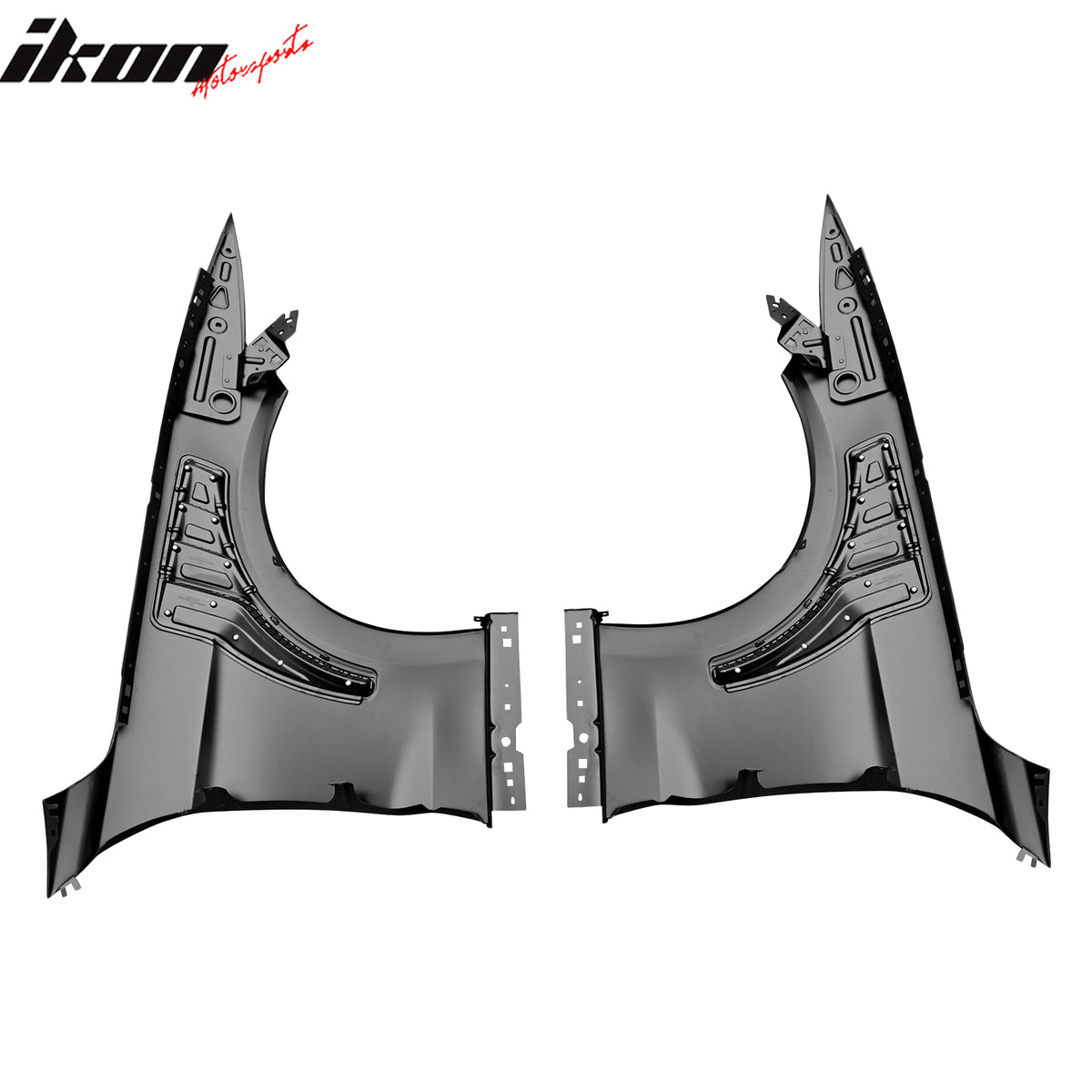 Fits 15-17 Ford Mustang V6/GT GT500KR Style Front Fenders Aluminum Side Panel