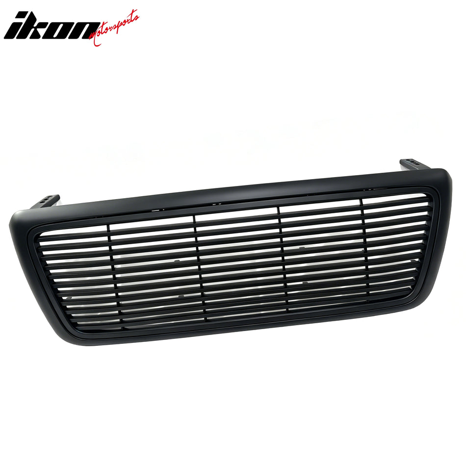 2004-2008 Ford F-150 Front Bumper Hood Upper Grille Grill Cover Trim Black