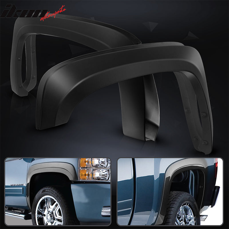 2007-2013 Chevy Silverado 1500 69.3" Bed OEM Style Fender Flares PP