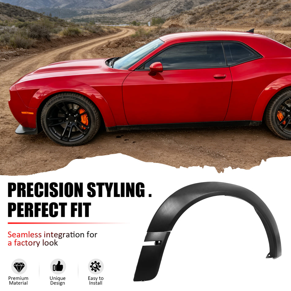 Fit 2018-2023 Dodge Challenger Widebody OE Style Front Fender Flares