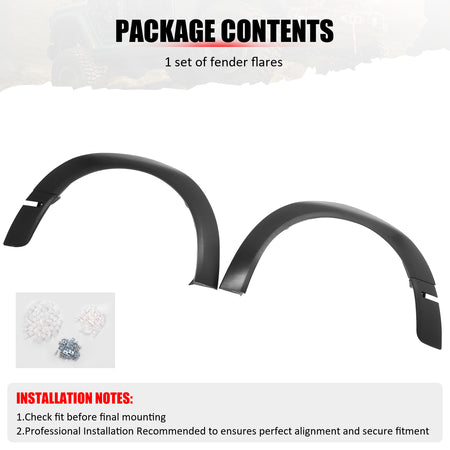For 18-23 Dodge Challenger Widebody OE Style Front Fender Flares Unpainted 2PCS