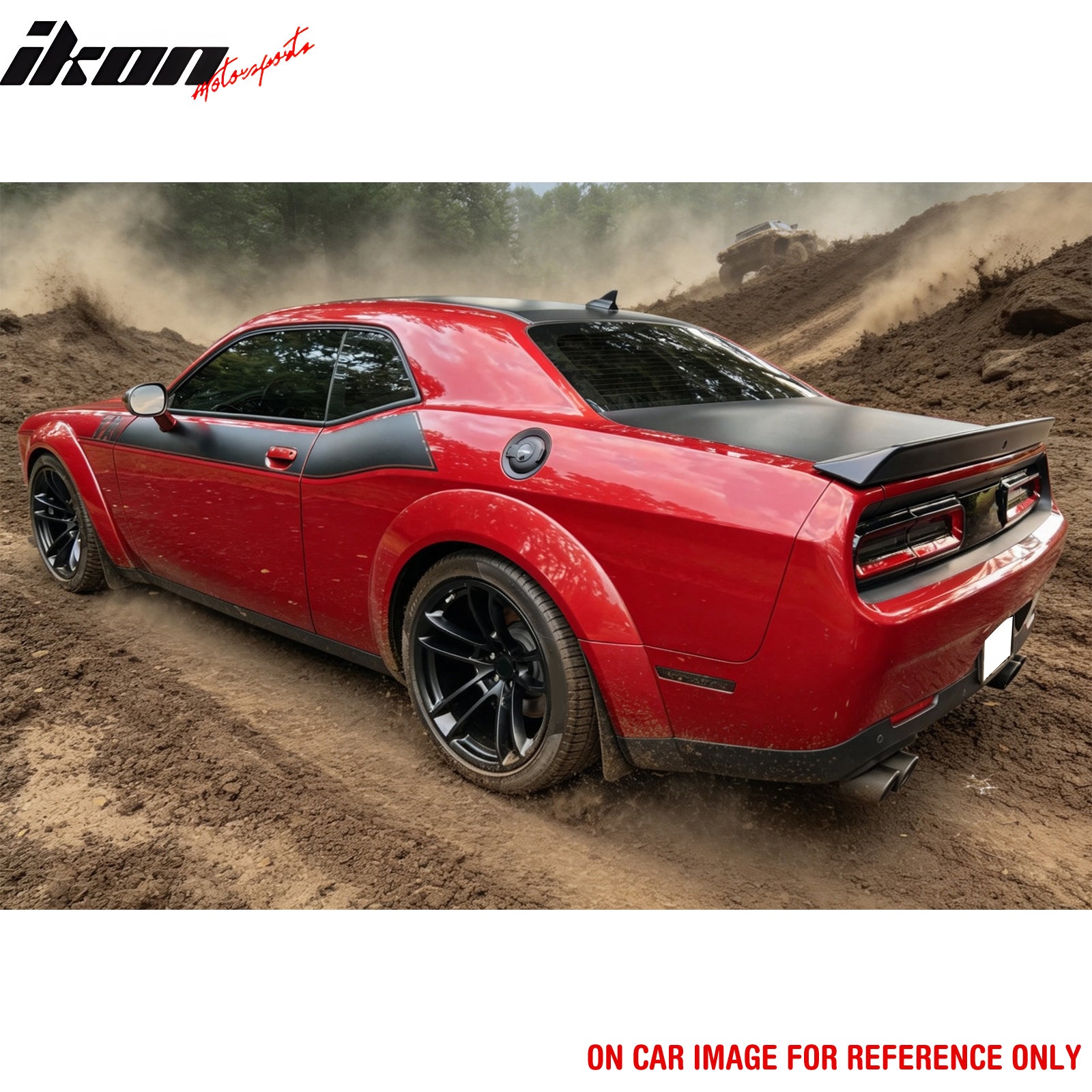 For 18-23 Dodge Challenger Widebody OE Style Rear Fender Flares Unpainted 2PCS