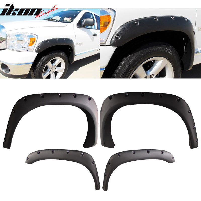 2002-2008 Dodge Ram 1500 2500 3500 Pocket Rivet Fender Flares PP