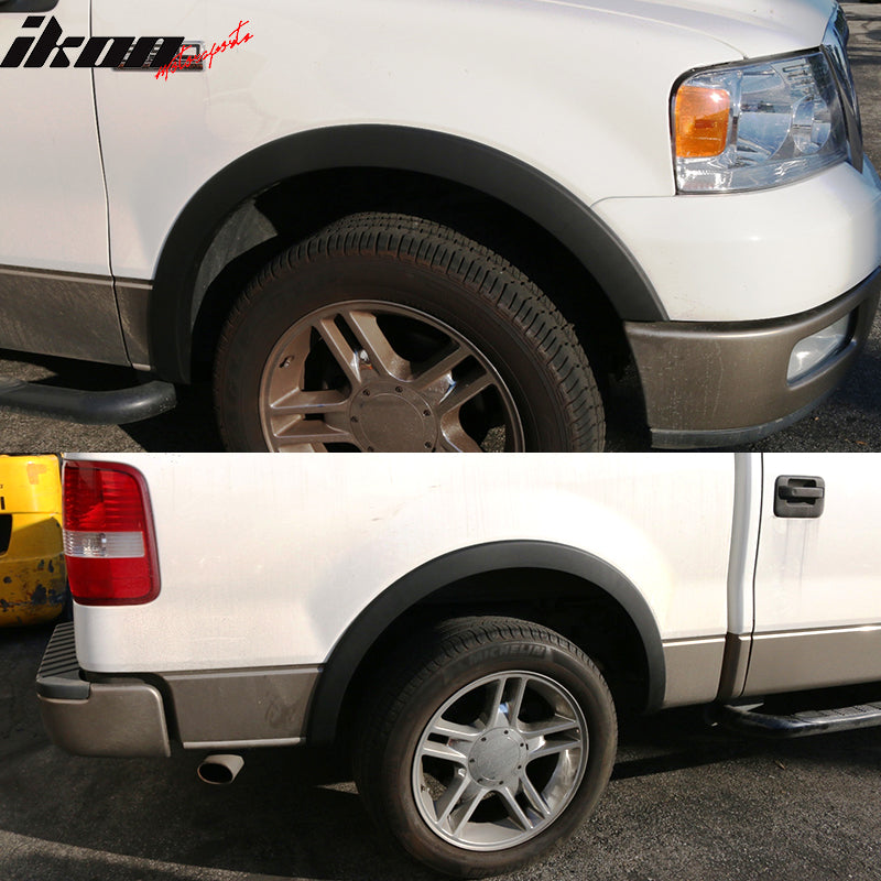 Fender Flares Styleside Factory Replacement Compatible With 2004-2008 Ford F-150 by IKON MOTORSPORTS