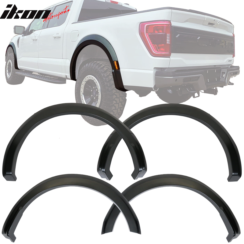 2021-2023 Ford F1-50 R Style Grey Fender Flares PP Injection