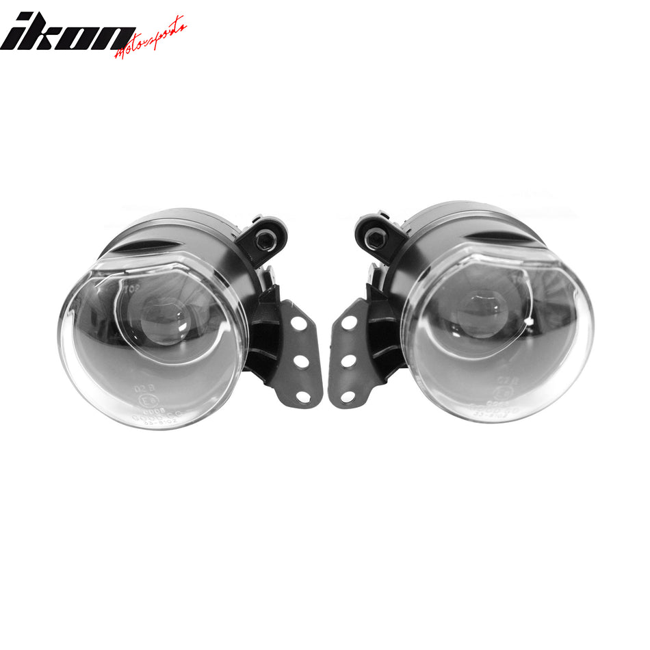 2004-2007 BMW E60 5 Series Front Bumper Fog Lights Lamp Clear Lens Assembly