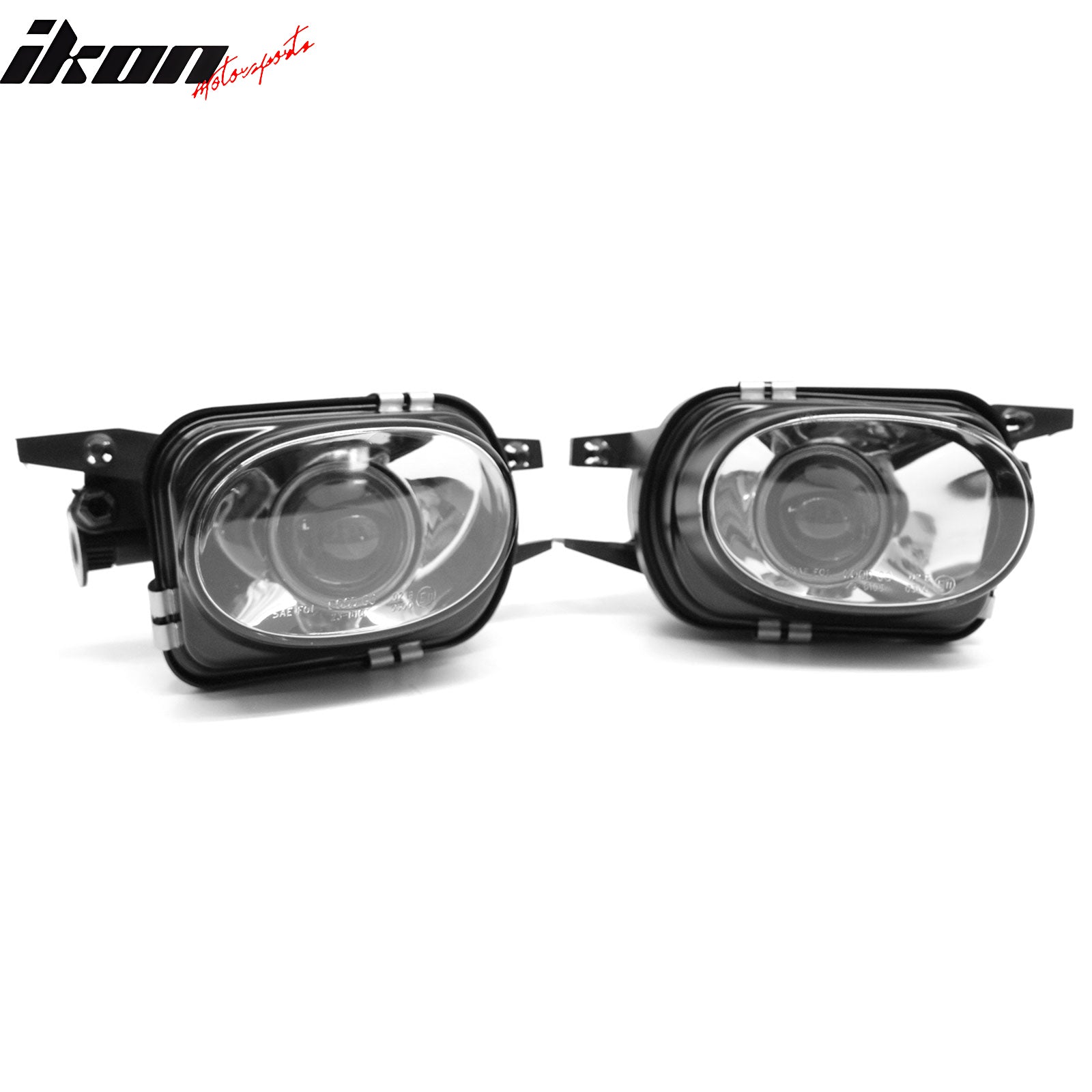 Fits 01-07 Benz W203 C-Class Sedan Front Fog Lights Black Housing Clear Lens 2PC