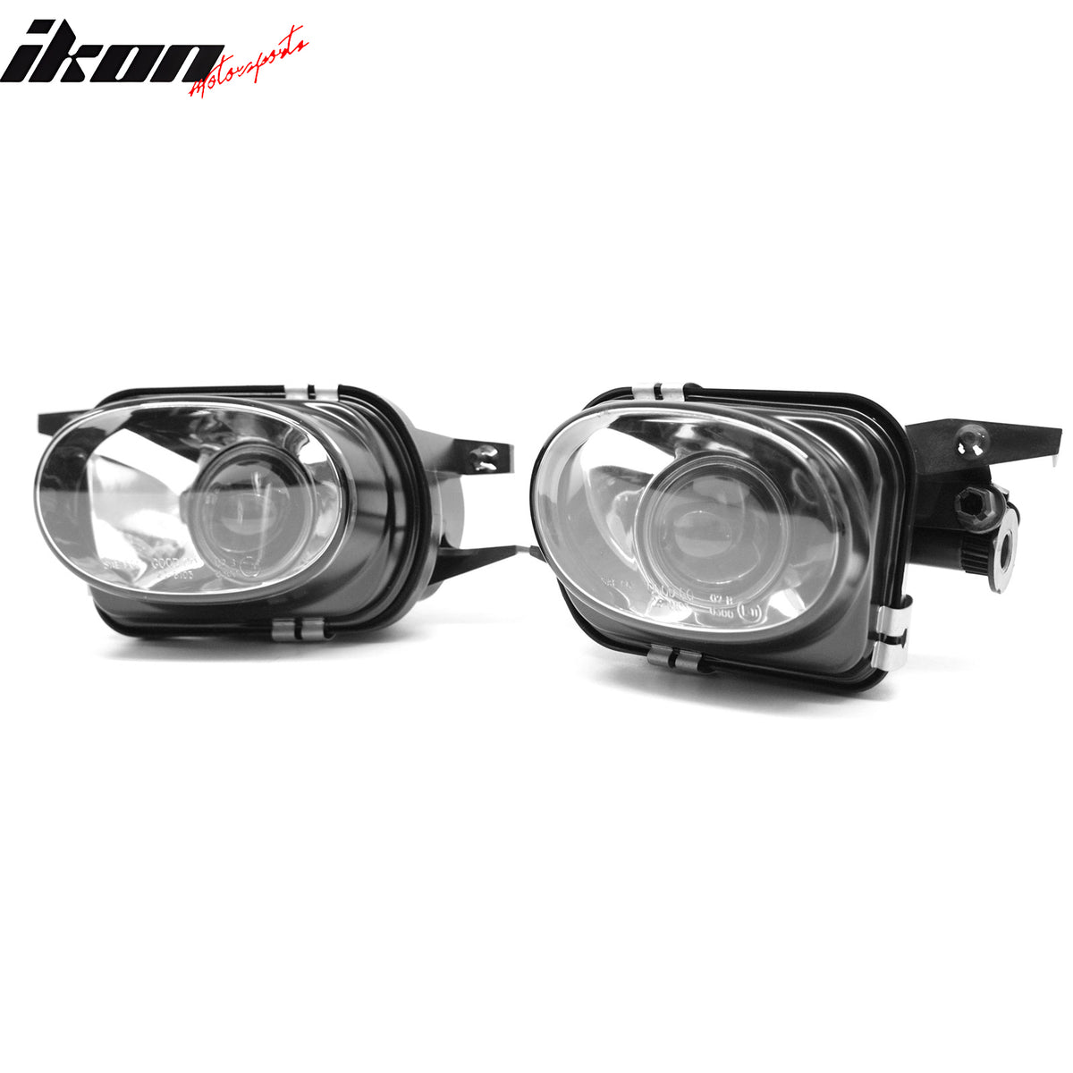 Fits 01-07 Benz W203 C-Class Sedan Front Fog Lights Black Housing Clear Lens 2PC