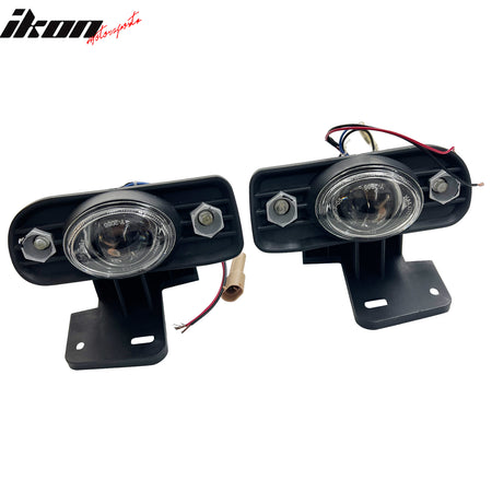 For 99-02 GMC Sierra 00-05 Yukon/ Yukon XL Front Bumper Fog Lights Black Housing