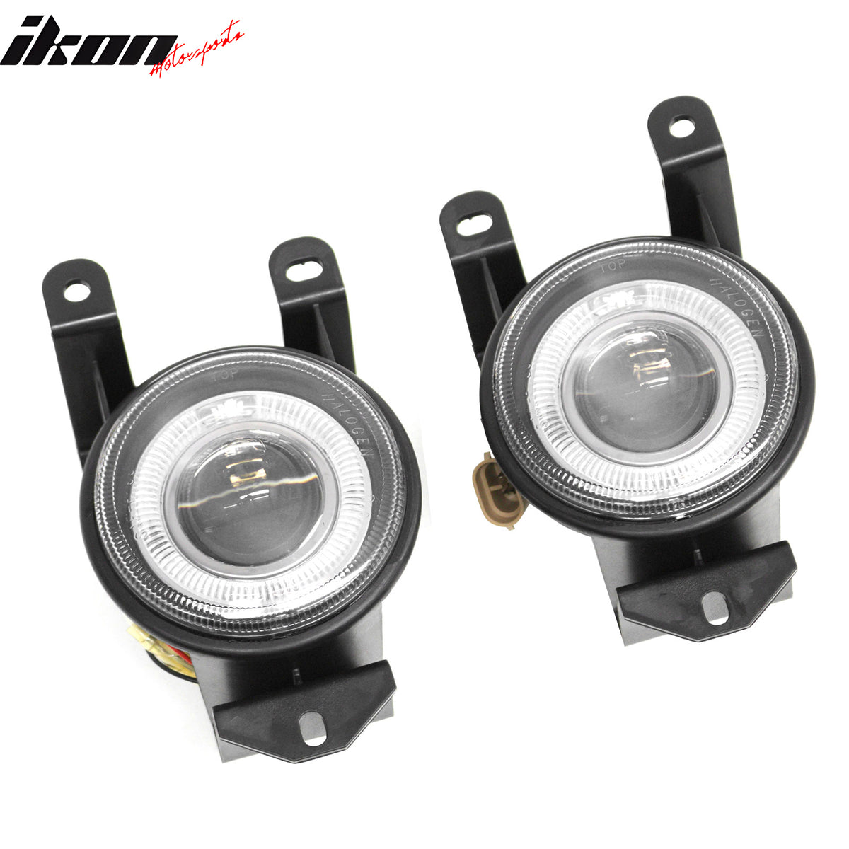 Fits 99-06 GMC Sierra 1500 C3/Denali Fog Lights Black Housing Clear Lens Pair
