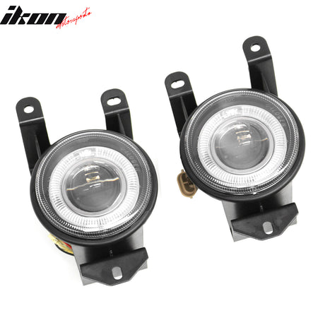 Fits 99-06 GMC Sierra 1500 C3/Denali Fog Lights Black Housing Clear Lens Pair