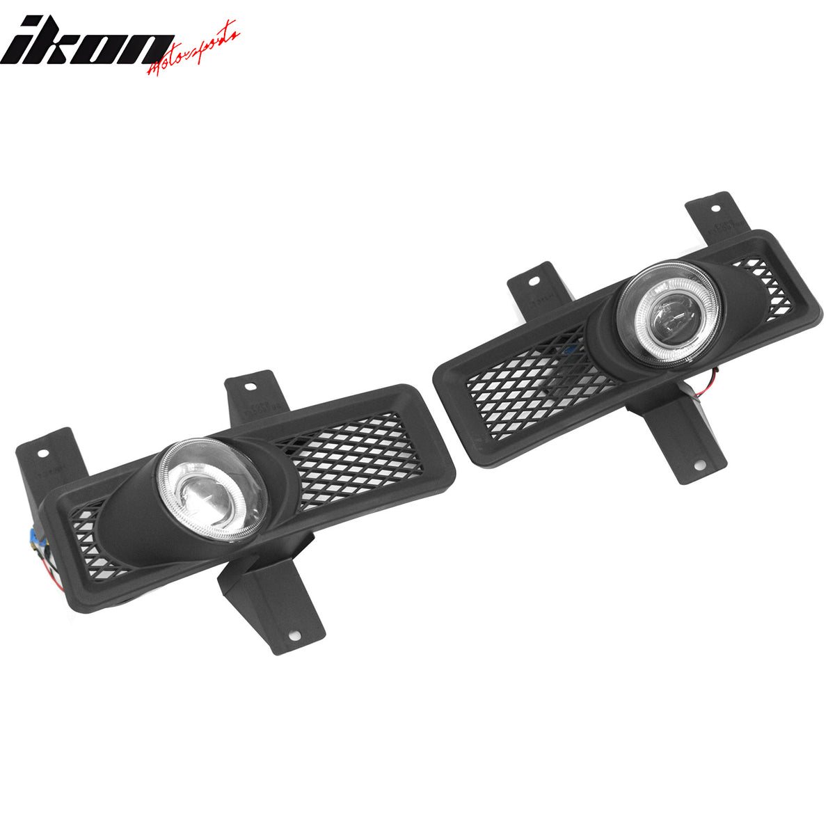 Fits 97-98 Ford F-150 Black Housing Clear Lens Front Fog Lights Lamps 2PCS Set