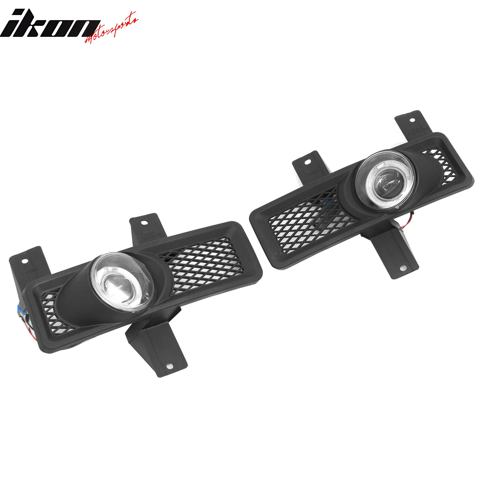 Fits 97-98 Ford F-150 Black Housing Clear Lens Front Fog Lights Lamps 2PCS Set
