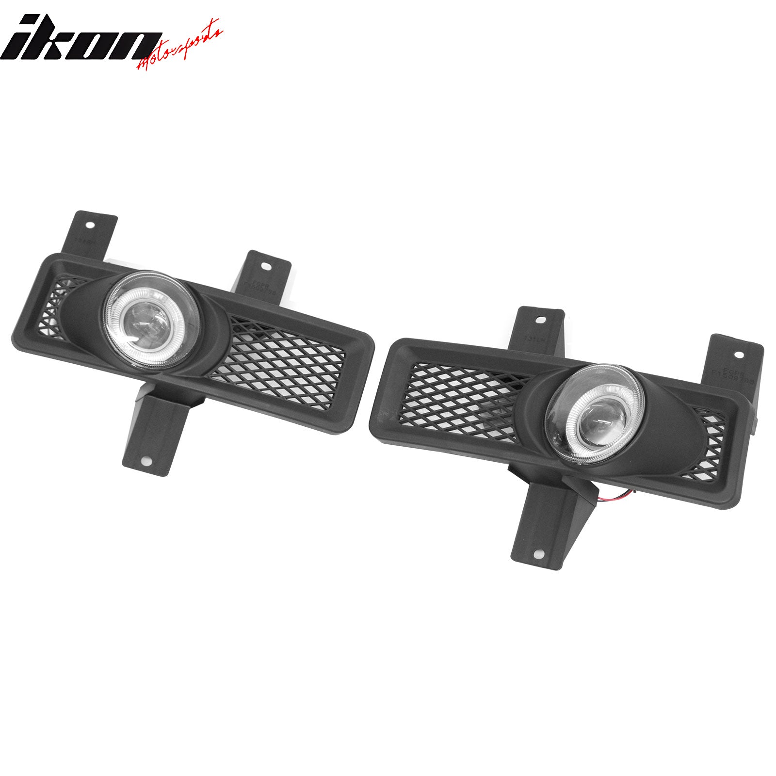 Fits 97-98 Ford F-150 Black Housing Clear Lens Front Fog Lights Lamps 2PCS Set