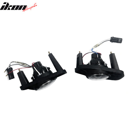 Fits 99-03 Jeep Grand Cherokee Fog Lights Black Housing Clear Lens Lamps Pair