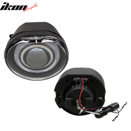 Fits 02-04 Jeep Liberty Front Bumper Fog Lights Clear Lens LH RH Lamps 2PCS Set