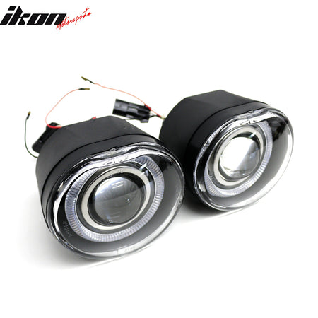 Fits 02-04 Jeep Liberty Front Bumper Fog Lights Clear Lens LH RH Lamps 2PCS Set