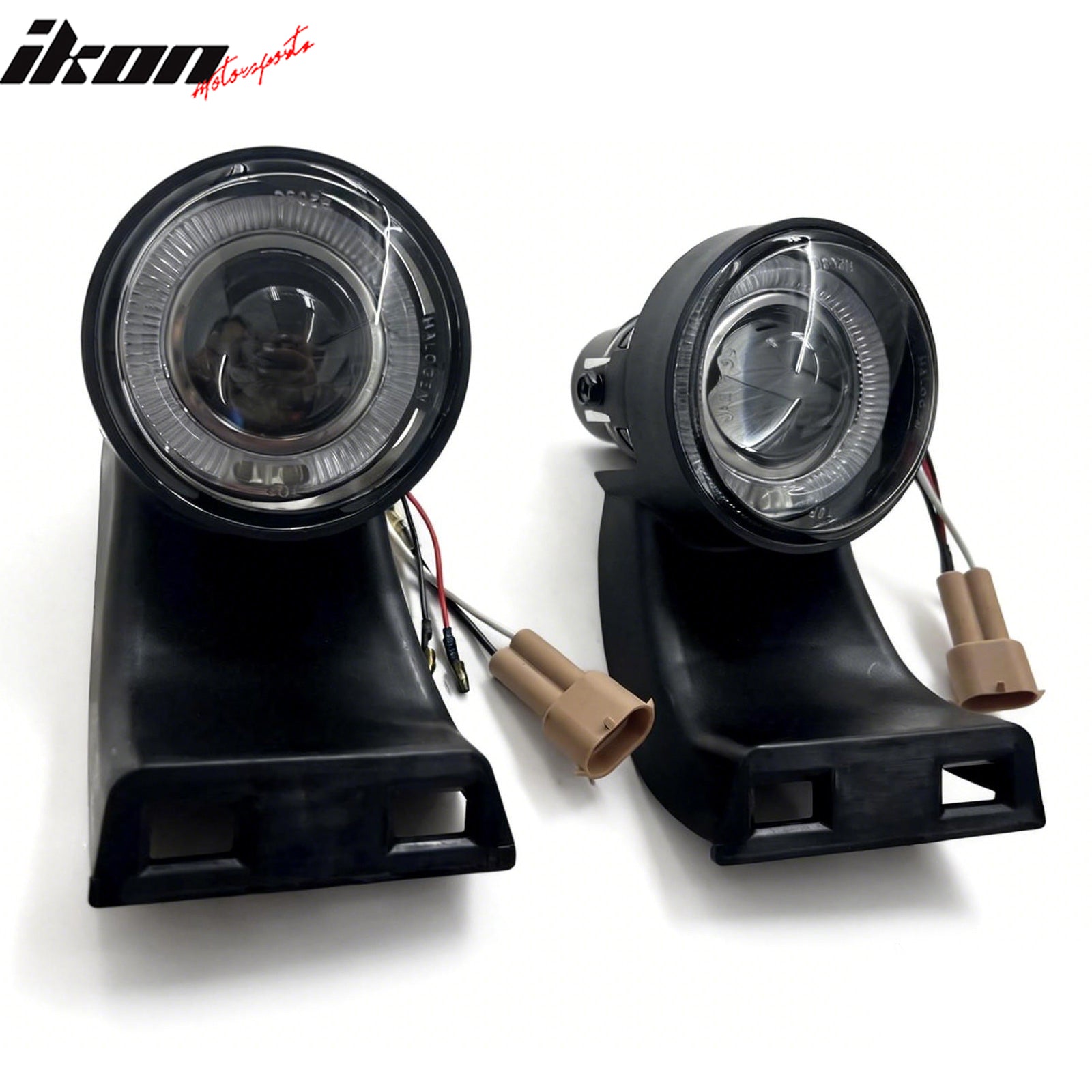 Fits 94-01 Dodge Ram 1500 2500 3500 Front Projector Fog Lights Black Housing 2PC