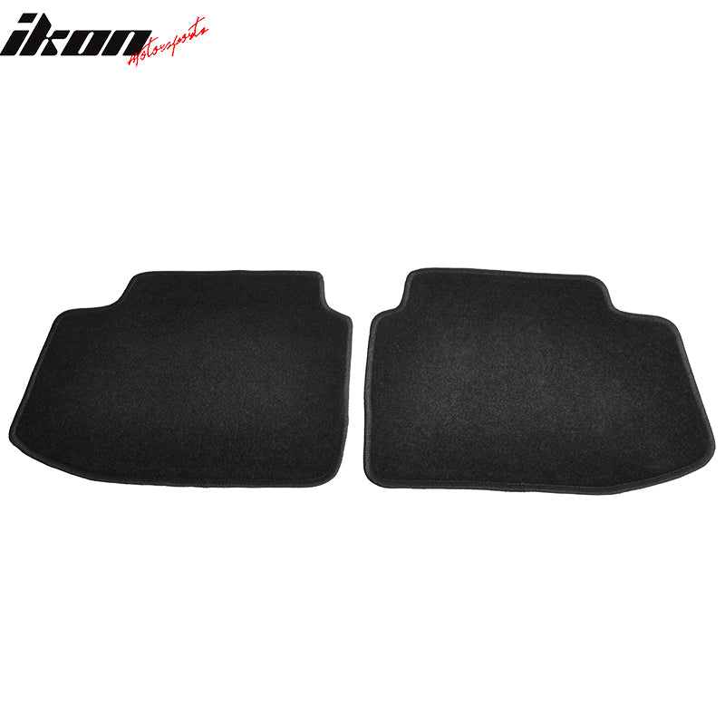 Fits 96-00 Honda Civic Car Floor Mats Liner Nylon Black Carpet w/ Spoon Logo 4PC