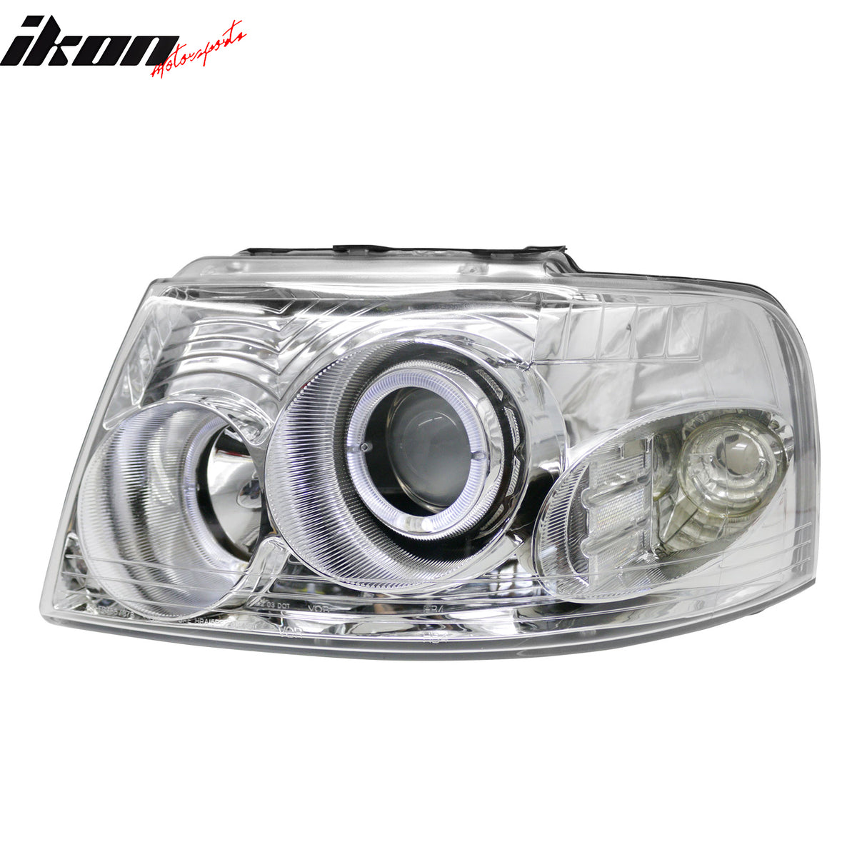 Fits 03-06 Ford Expedition Front Headlights Head Lights Lamps W/Chrome Housing